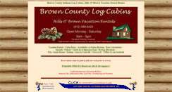 Desktop Screenshot of browncountylogcabins.com