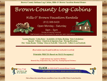 Tablet Screenshot of browncountylogcabins.com